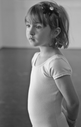 Young girl at ballet